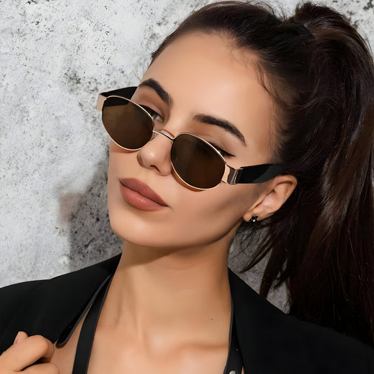 Trendy Oval Sunglasses